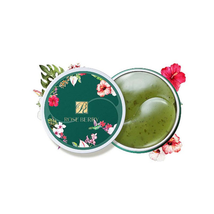 ماسک زیر چشم رز بری مدل چای سبز حجم 120 گرم بسته 60 عددی